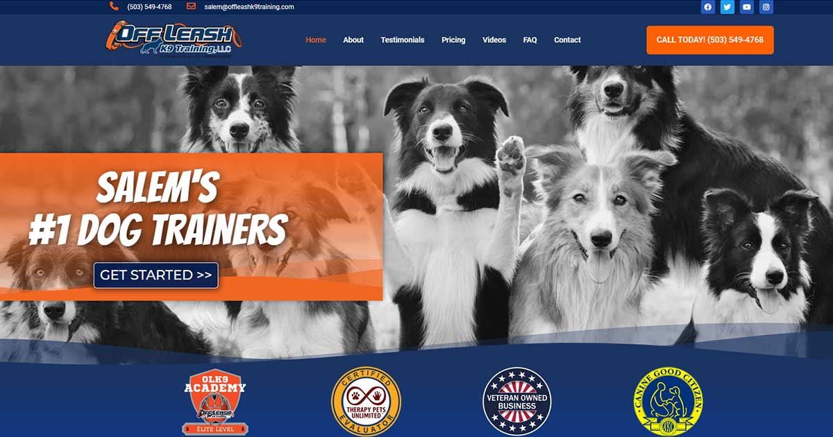 Prices Off Leash K9 Training Salem, OR